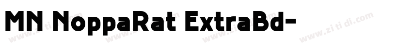 MN NoppaRat ExtraBd字体转换
